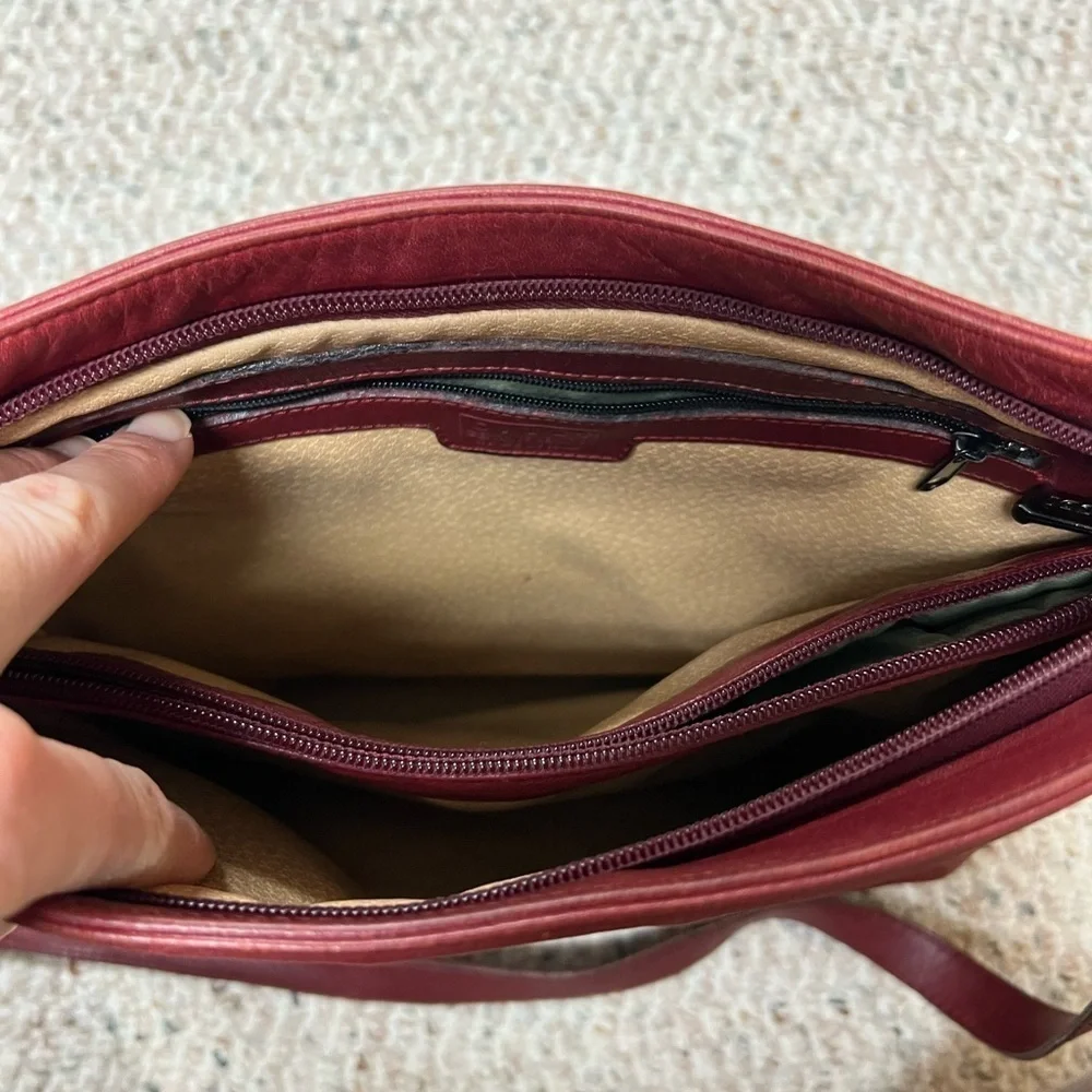 Giudi Vintage Italian Leather Red Bag